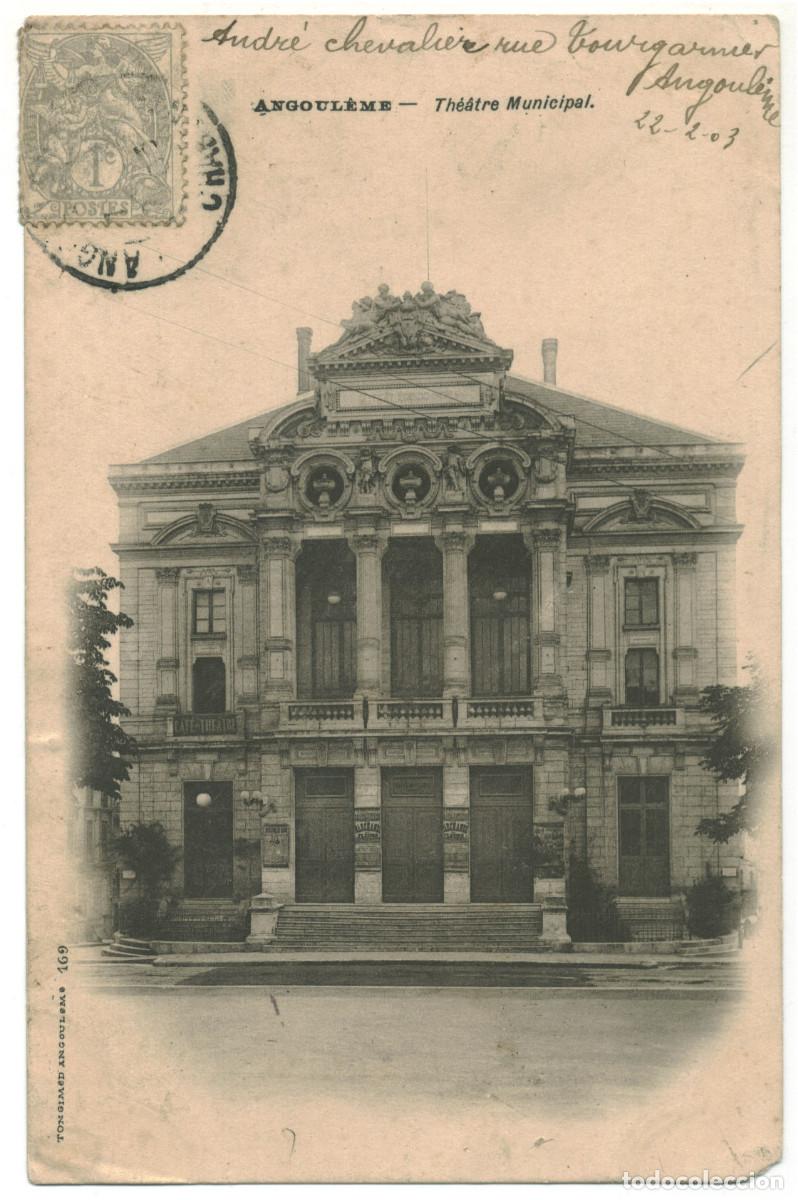 Postales: ANGOUL&Ecirc;ME_Th&eacute;&acirc;tre Municipal_Tongimed 169 / Teatros Francia