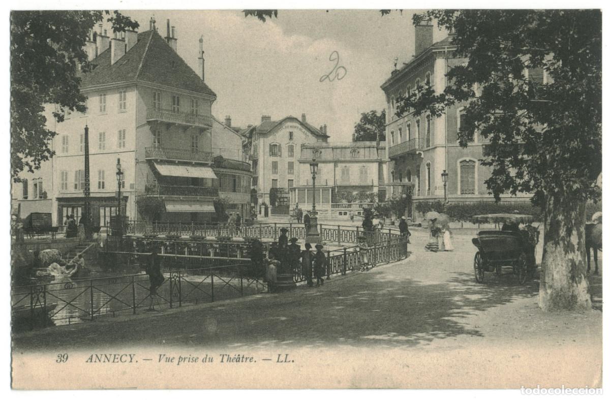 Postales: ANGOUL&Ecirc;ME_Vue prise du Th&eacute;&acirc;tre_LL. 39 / Teatros Francia