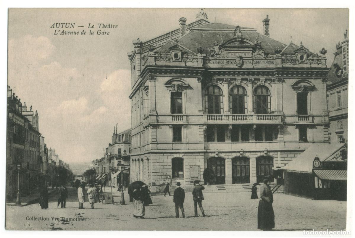 Postales: AUTUN_Th&eacute;&acirc;tre_Vve Dumothier / Teatros Francia