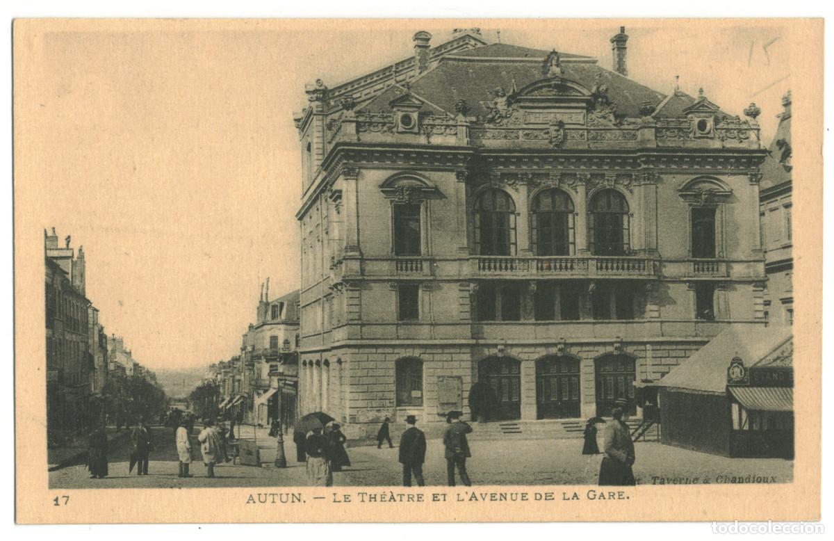 Postales: AUTUN_Th&eacute;&acirc;tre_Levy & Neurdein 17 / Teatros Francia