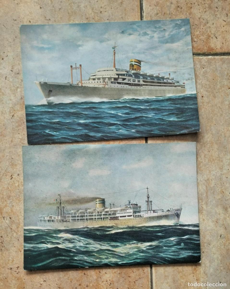 Postales: Lote de 2 postales de barcos. Lisboa