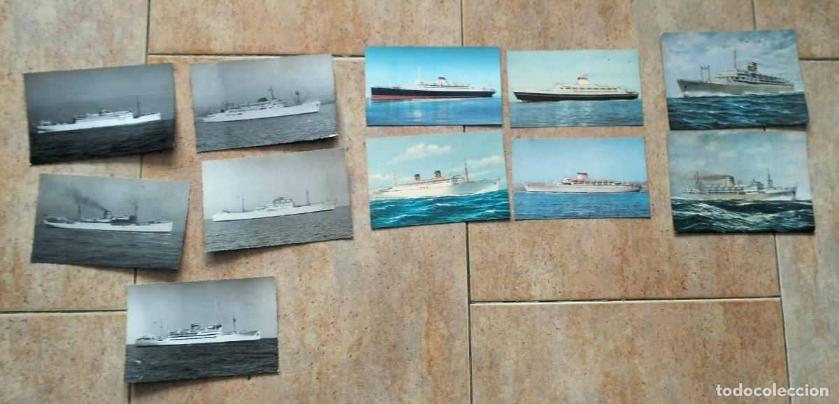 Postales: Lote de 11 postales de barcos . Europa