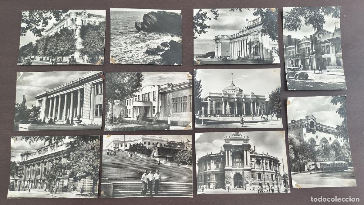 Postales: 60-es Odessa Conjunto de minifotos Vista de la ciudad 11 fotos Odesa