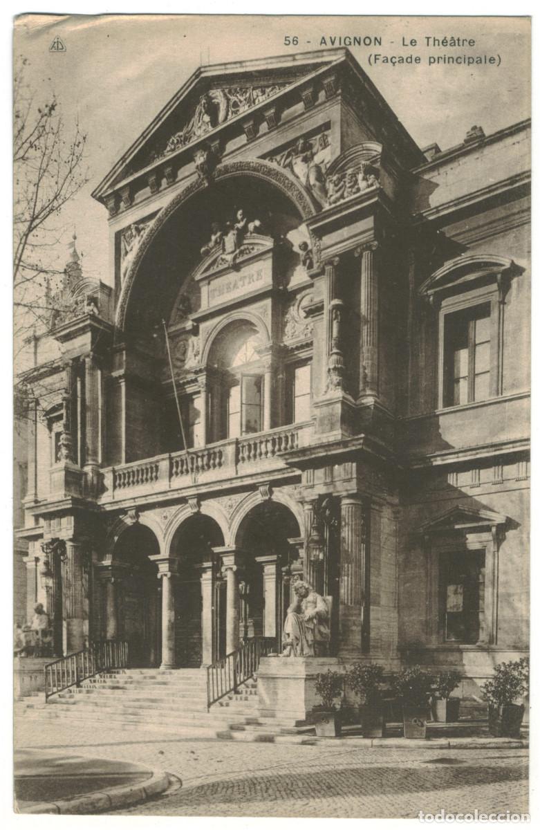 Postales: AVIGNON_Th&eacute;&acirc;tre_Palais des Papes / Teatros Francia