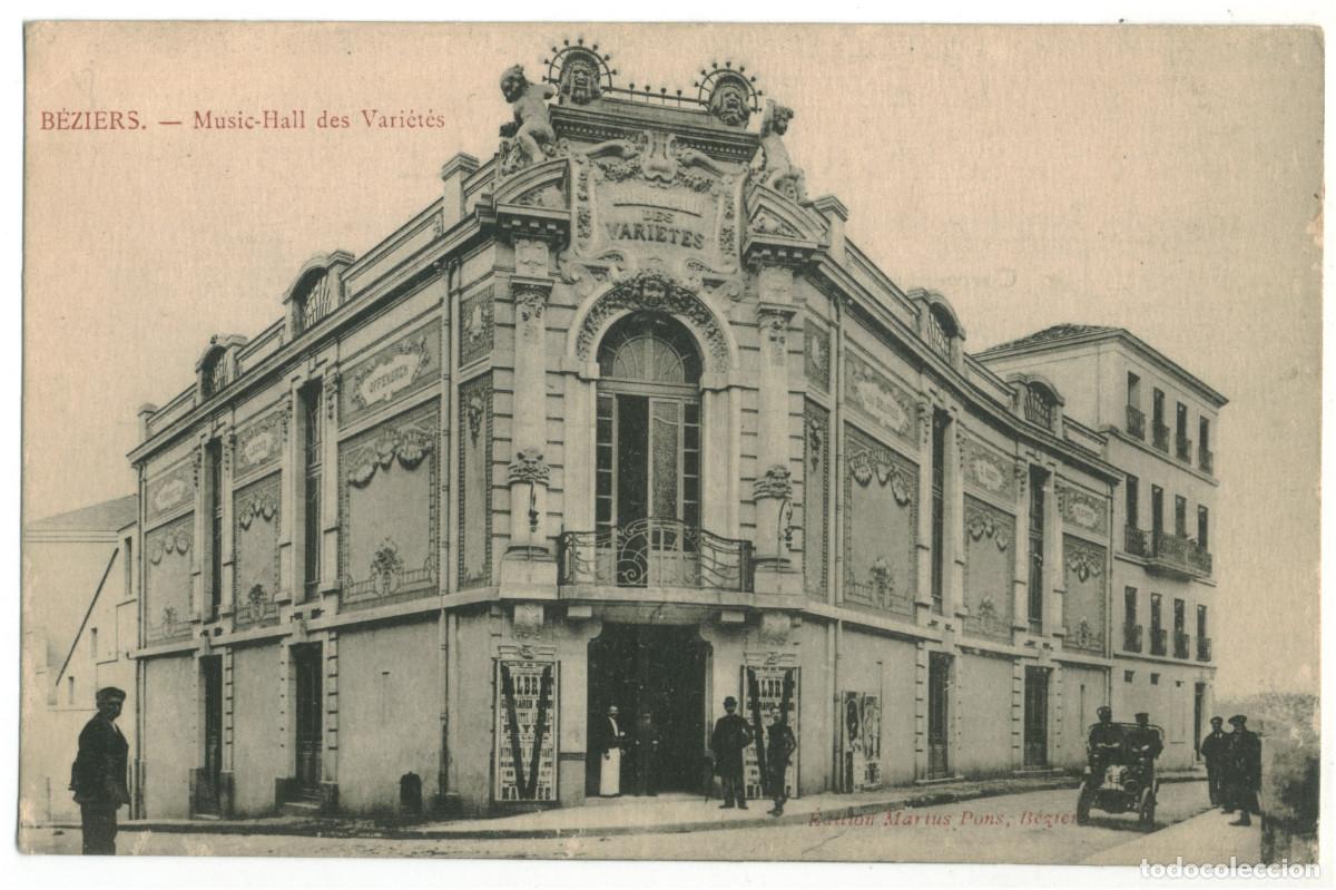 Postales: B&Eacute;ZIERS_Music-Hall des Vari&eacute;t&eacute;s_Marius Pons / Teatros Francia