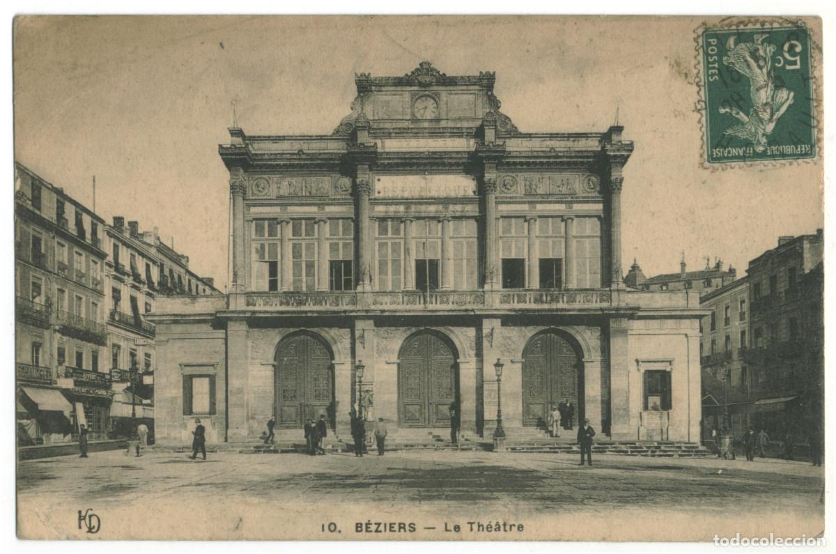 Postales: B&Eacute;ZIERS_Th&eacute;&acirc;tre_KD 10 / Teatros Francia