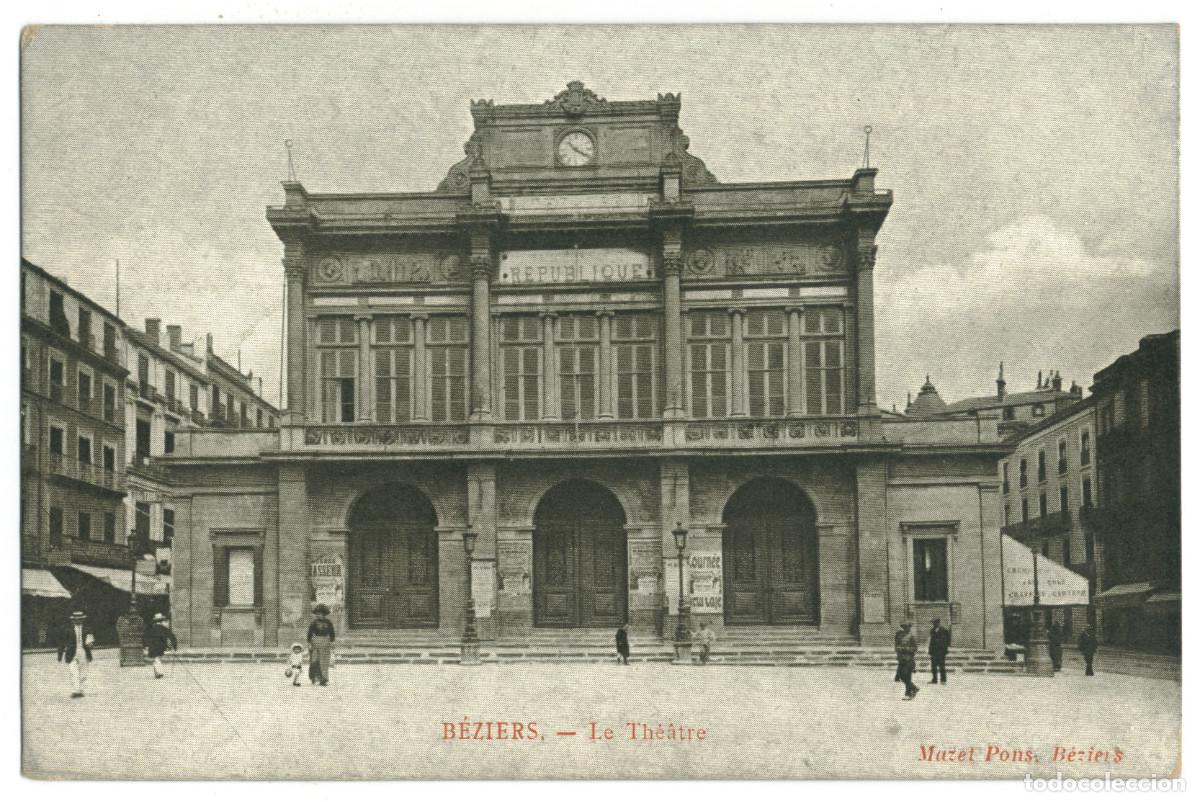 Postales: B&Eacute;ZIERS_Th&eacute;&acirc;tre_Mazet Pons / Teatros Francia