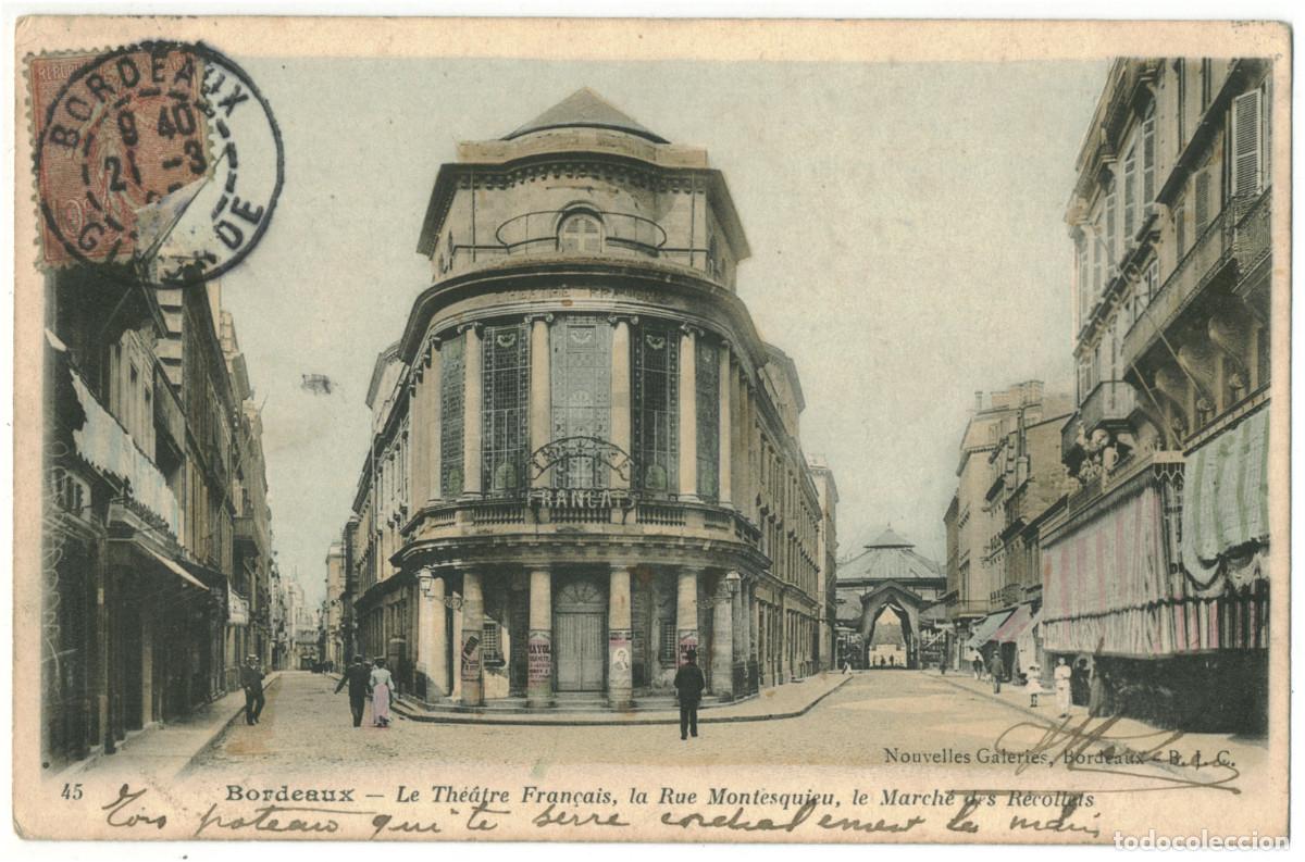 Postales: BOURDEAUX_Th&eacute;&acirc;tre Fran&ccedil;ais_Nouvelles Galeries 45 / Teatros Francia
