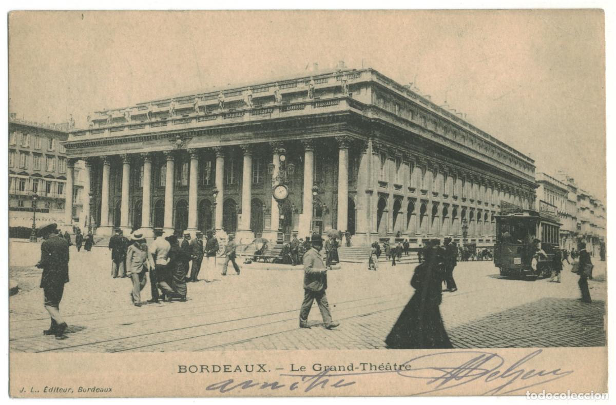 Postales: BOURDEAUX_Grand Th&eacute;&acirc;tre_J.L / Teatros Francia