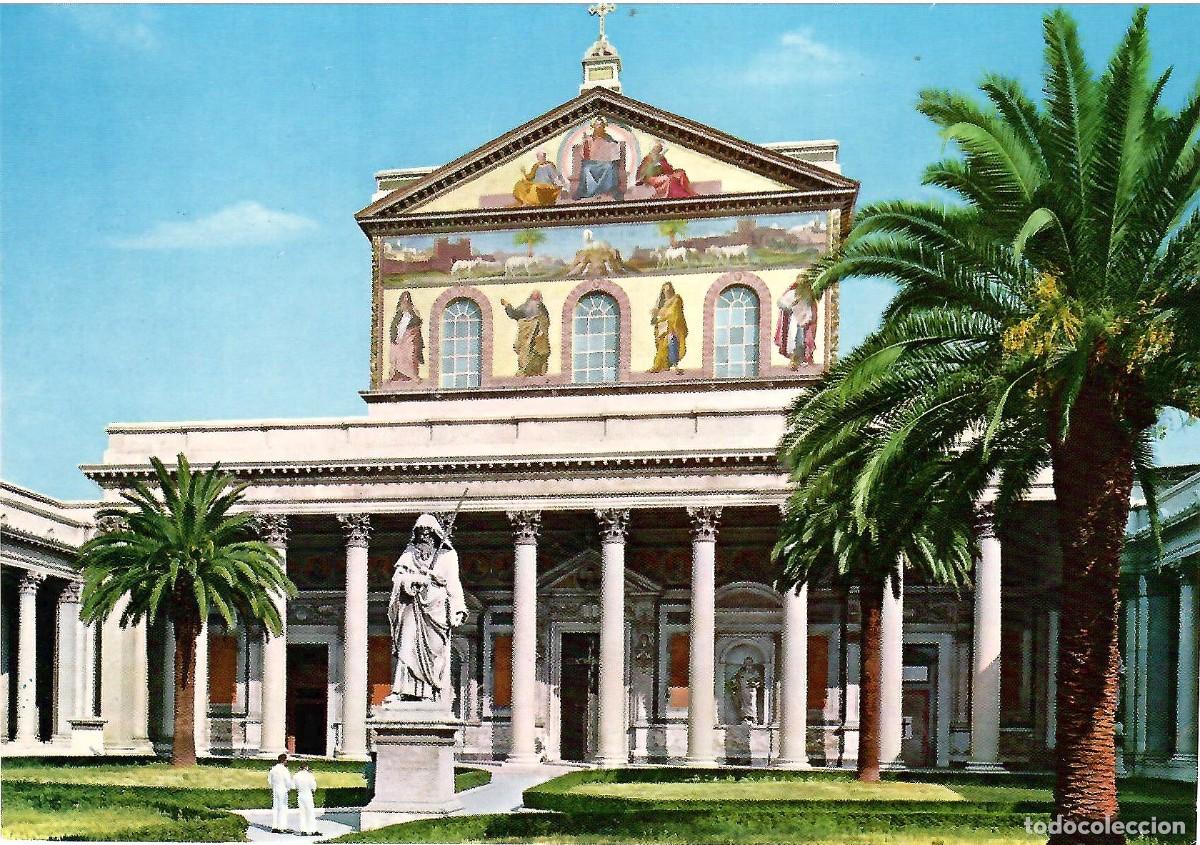 Postales: N&ordm; 218-ROMA. Italia. Bas&iacute;lica di S. Paolo. Sin circular. ED. PLURIGRAF TERNI