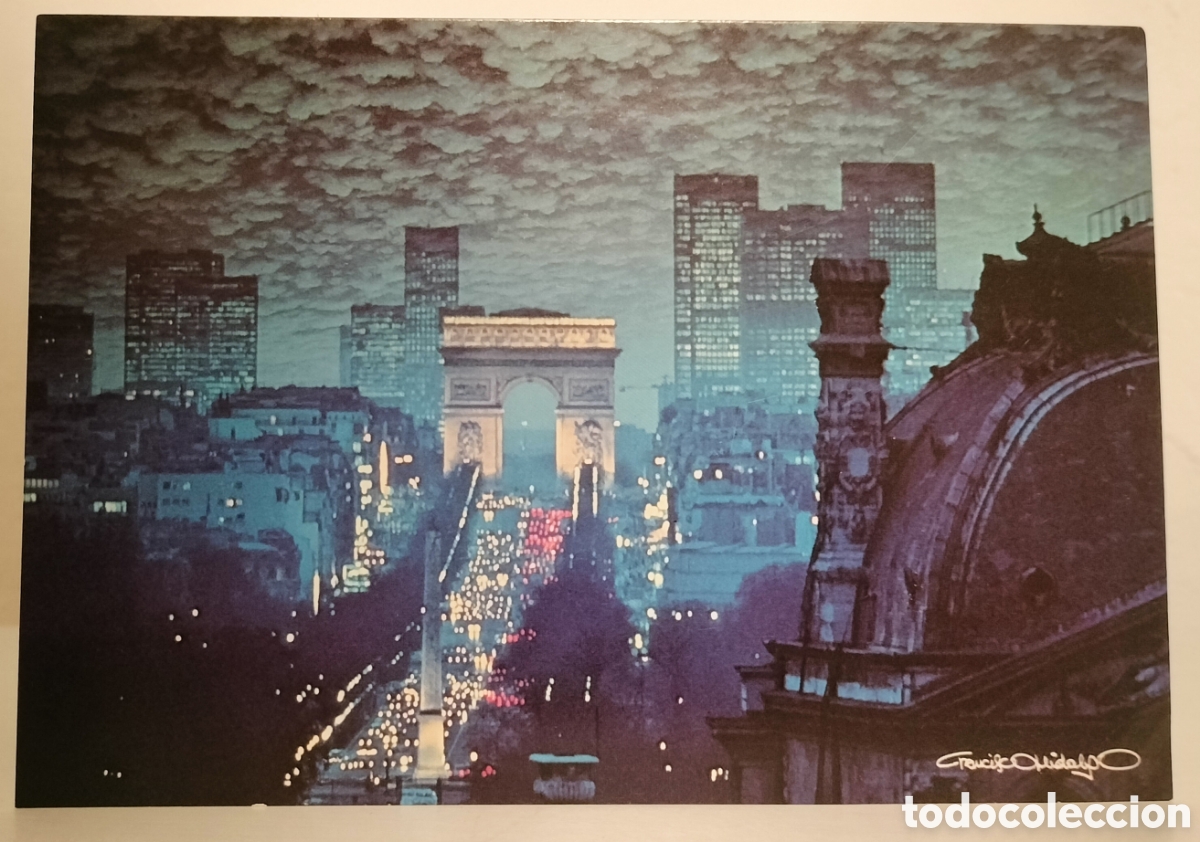 Postales: Par&iacute;s,les champs Elys&eacute;es