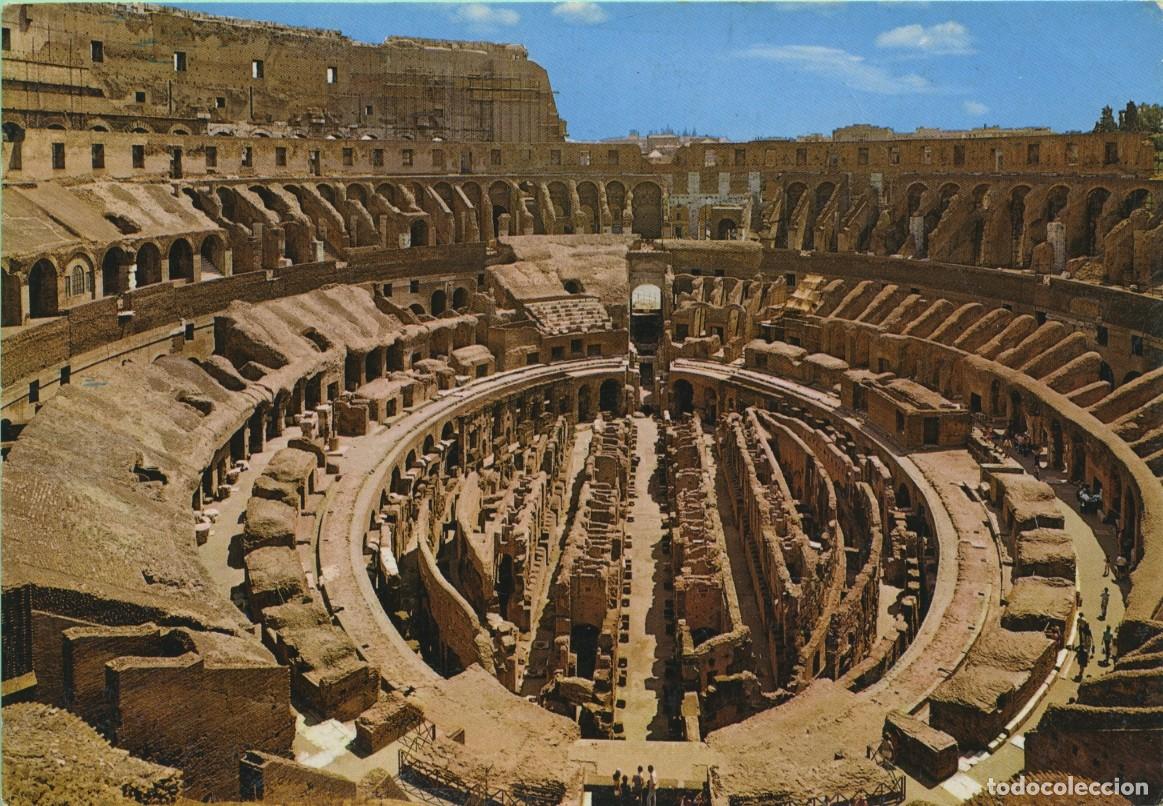 Postales: N&ordm; ROM 178/370-ROMA. Il Colosseo. Interno. Sin circular