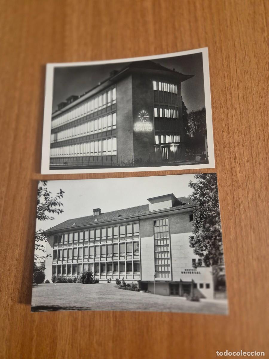 Postales: LOTE 2 POSTALES MANUFACTURE DES MONTRES UNIVERSAL GENEVE.