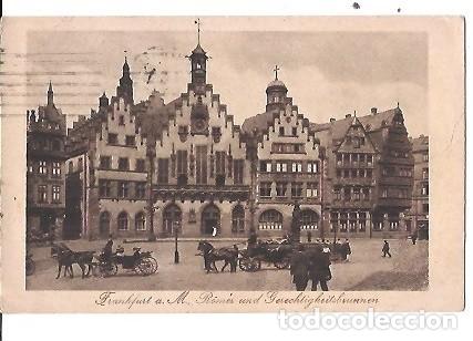 Postales: ANTIGUA POSTAL FRANKFURT A M ROMER UND GERECHTIGHEITSBRUNNER