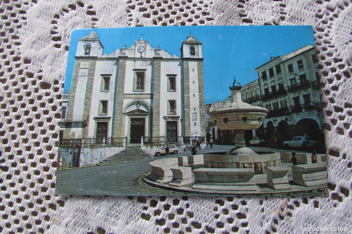 Postales: Postal Plaza Geraldo Iglesia San Antonio Evora Portugal sin circular