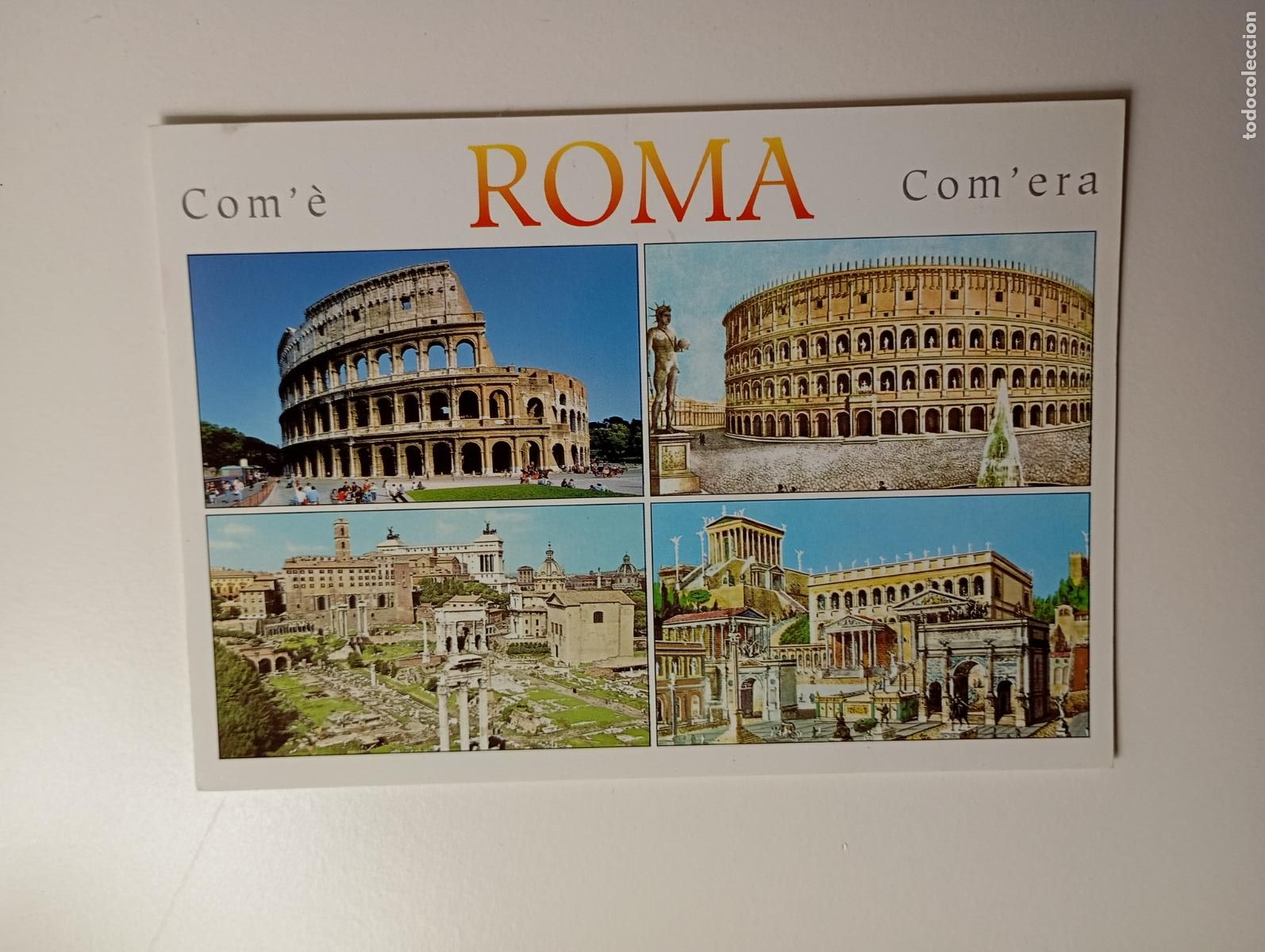 Postales: POSTAL DE ROMA. FORO ROMANO Y COLISEO. TDKP29M