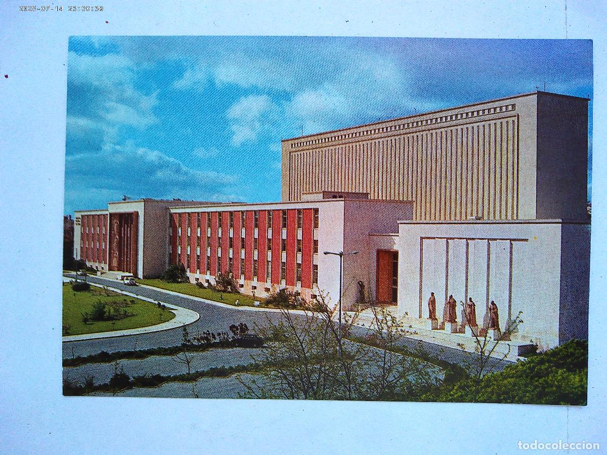 Postkarten: POSTAL DE LISBOA ( PORTUGAL ): BIBLIOTECA NACIONAL , FACHADA PRINCIPAL . A&Ntilde;OS 60