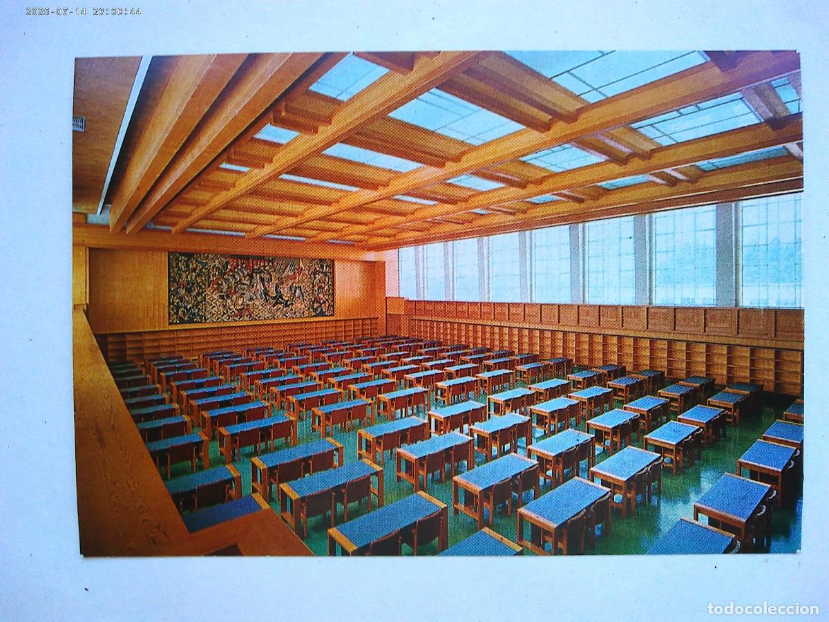 Postkarten: POSTAL DE LISBOA ( PORTUGAL ): BIBLIOTECA NACIONAL, SALA DE LECTURA GENERAL. A&Ntilde;OS 60
