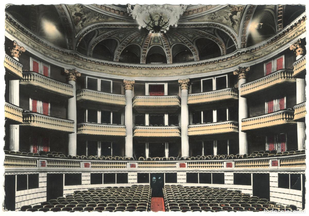 Postales: BOURDEAUX_Grand Th&eacute;&acirc;tre Galerie et Balcons_La Cigogne 33.999.85 / Teatros Francia