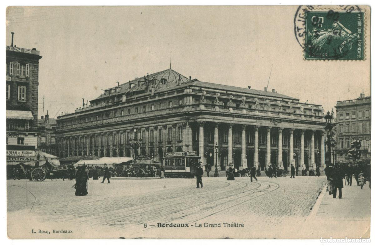 Postales: BOURDEAUX_Grand Th&eacute;&acirc;tre_L. Boscq 5 / Teatros Francia