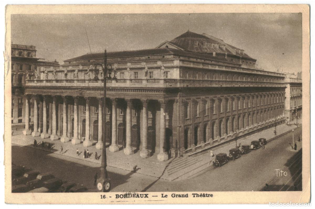 Postales: BOURDEAUX_Grand Th&eacute;&acirc;tre_Tito 16 / Teatros Francia