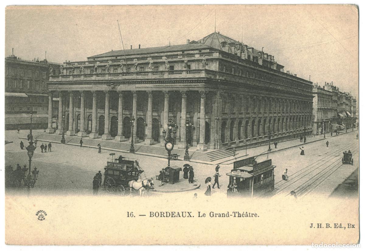Postales: BOURDEAUX_Grand Th&eacute;&acirc;tre_J.H.B. 16 / Teatros Francia