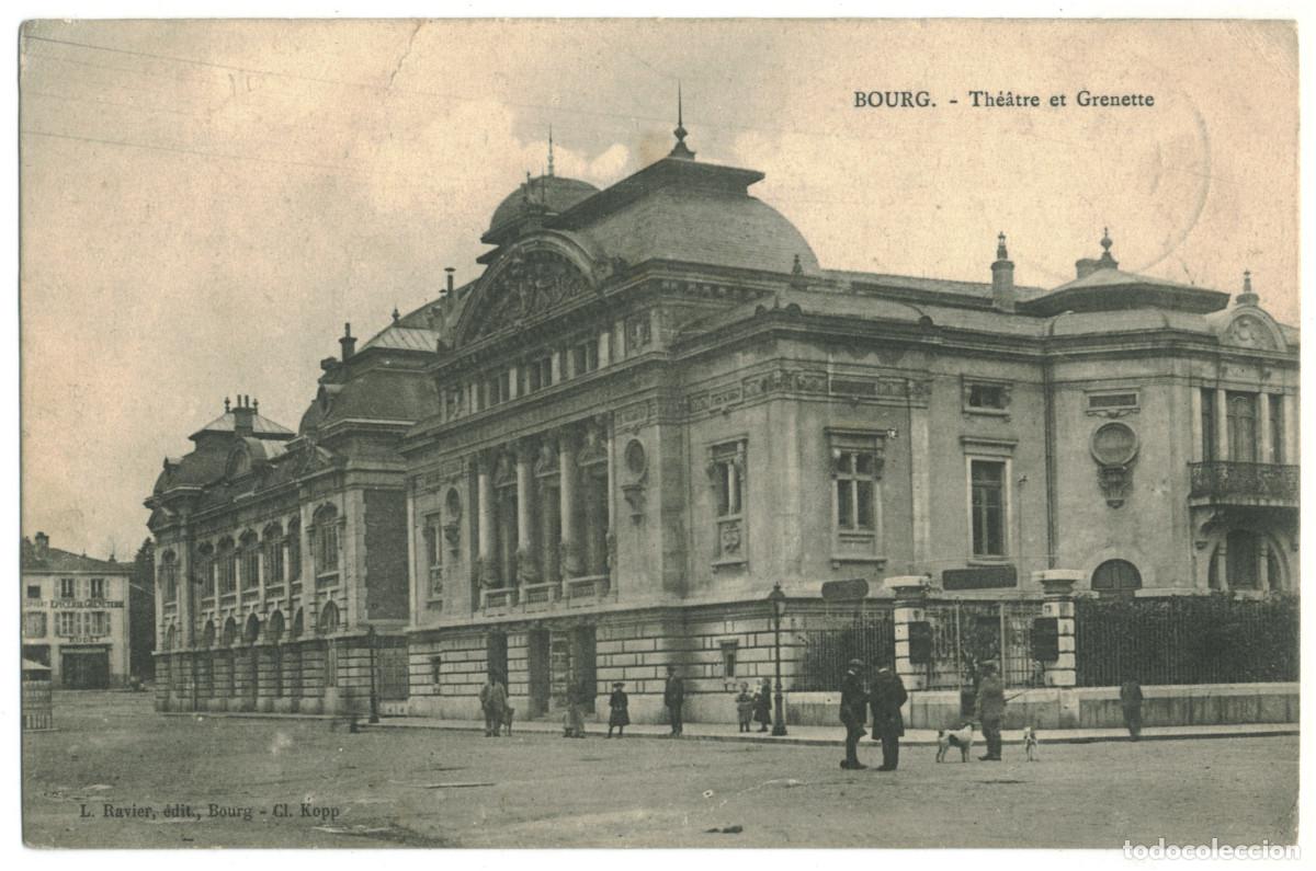 Postales: BOURG_Th&eacute;&acirc;tre_L. Ravier / Teatros Francia