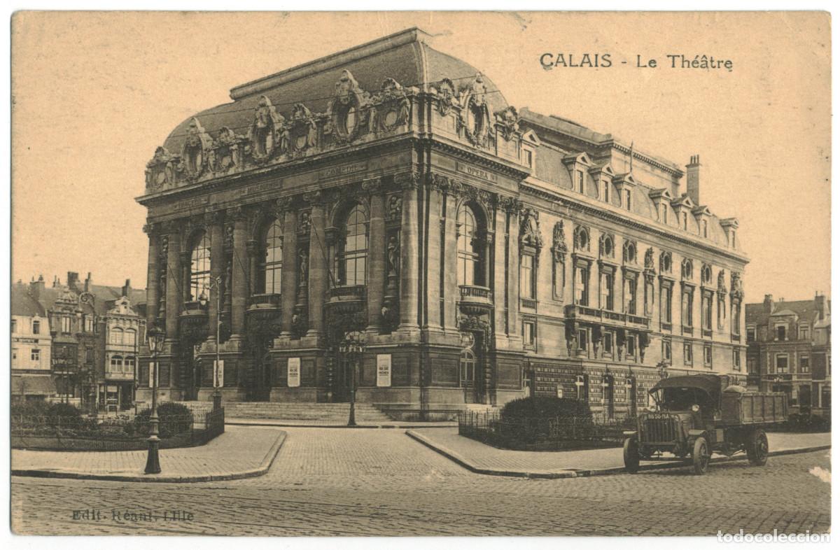Postales: CALAIS_Th&eacute;&acirc;tre_R&eacute;ant / Teatros Francia