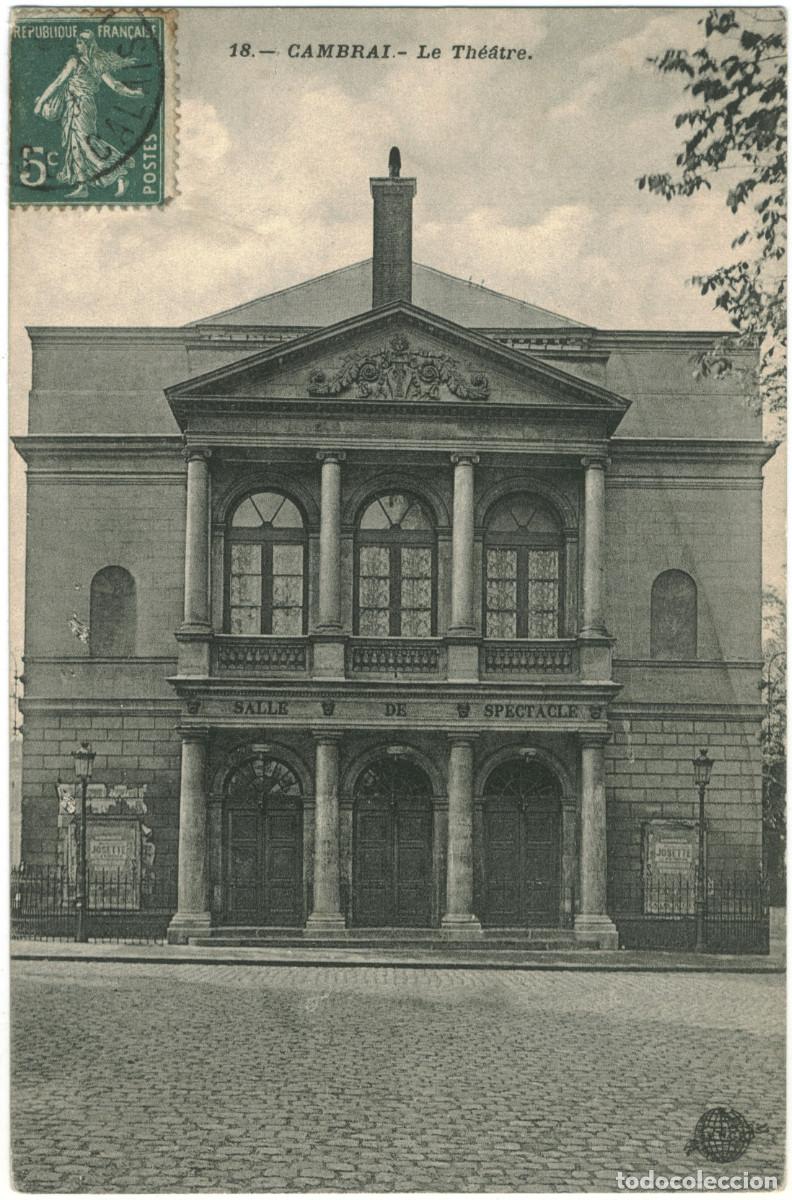 Postales: CAMBRAI_Th&eacute;&acirc;tre_ENGR 18 / Teatros Francia