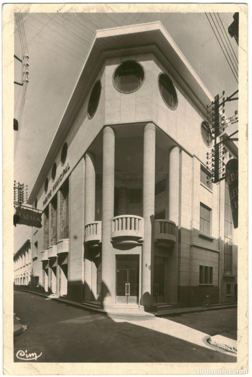 Postales: CARCASSONNE_Th&eacute;&acirc;tre Municipal_Combier Macon / Teatros Francia