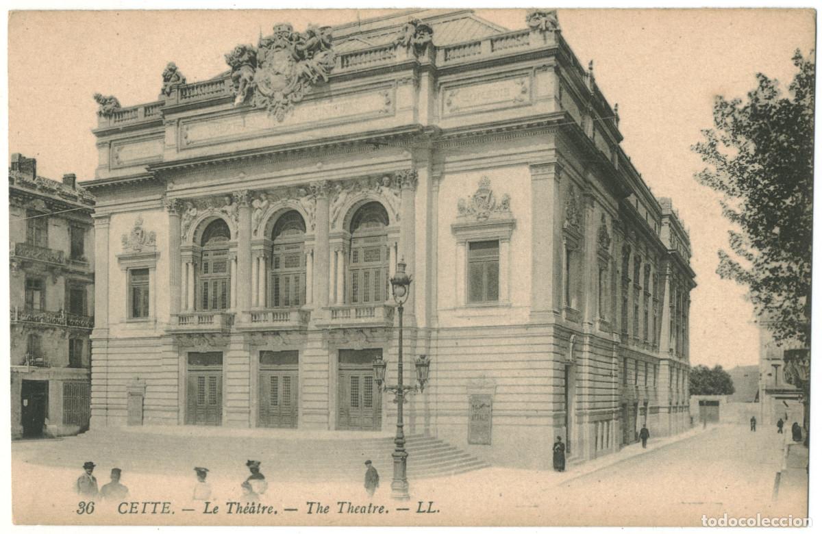 Postales: CETTE_Th&eacute;&acirc;tre_L&eacute;vy Fils 36 / Teatros Francia