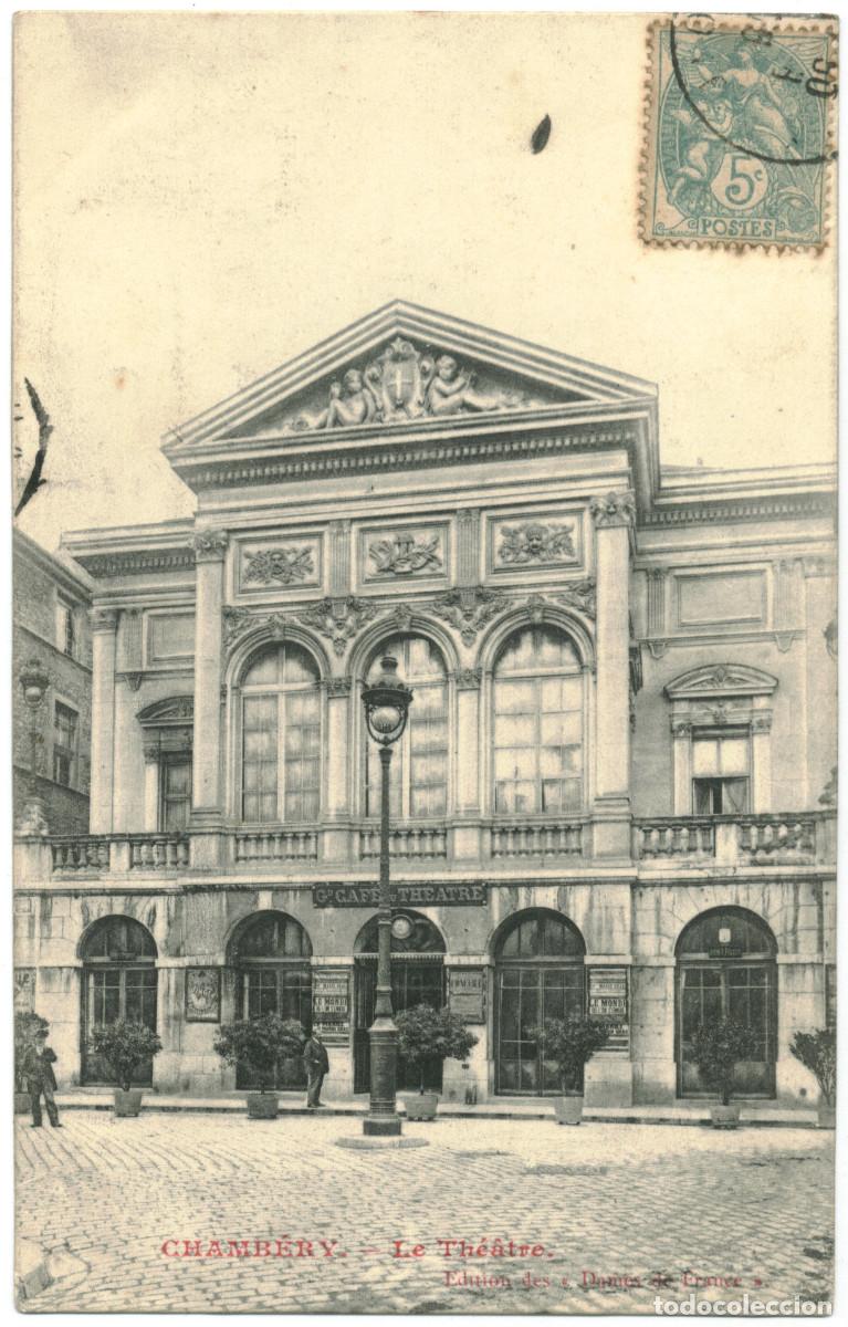 Postkarten: CHAMBERY_Th&eacute;&acirc;tre_Dames de France / Teatros Francia