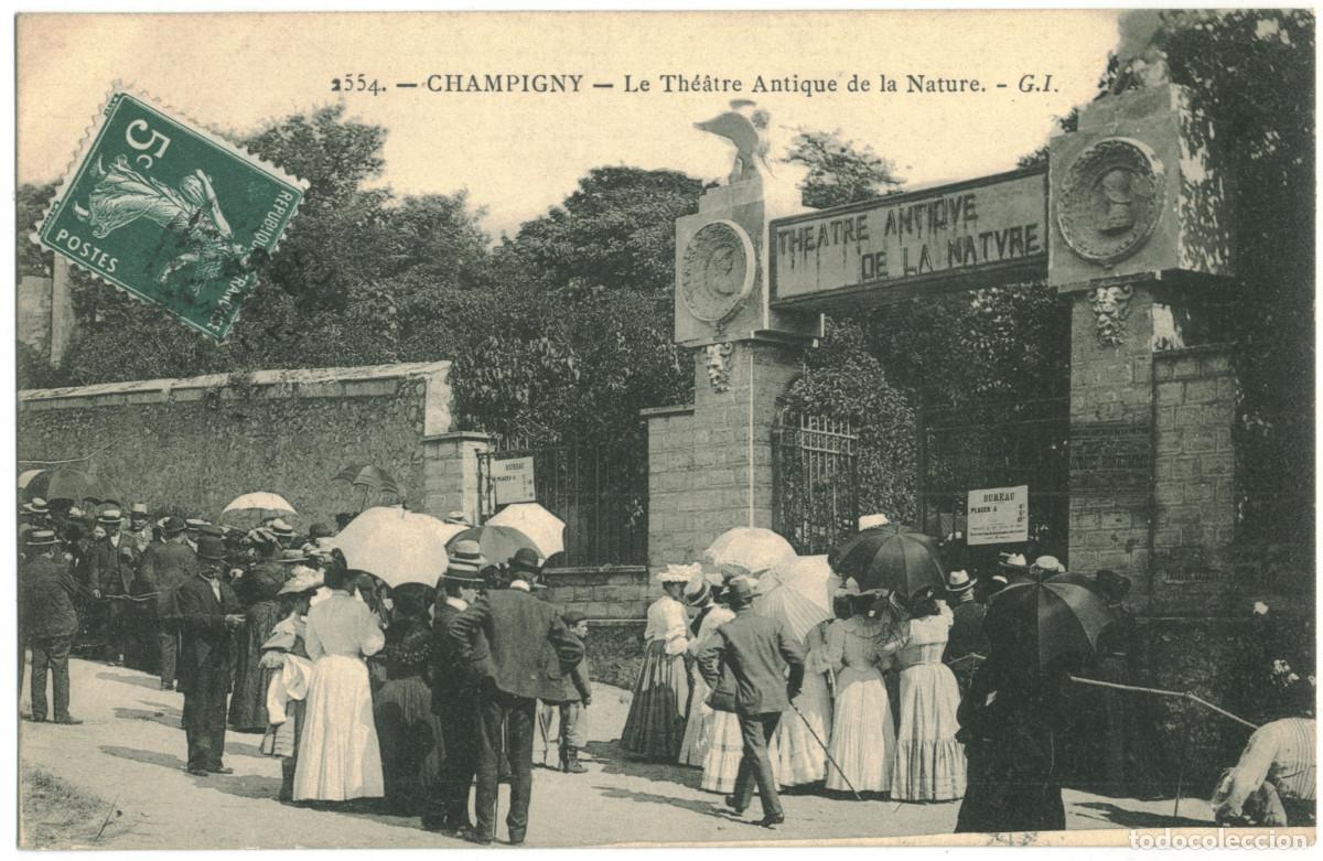 Postales: CHAMPIGNY_Th&eacute;&acirc;tre Antique de la Nature_G.I. 2554 / Teatros Francia