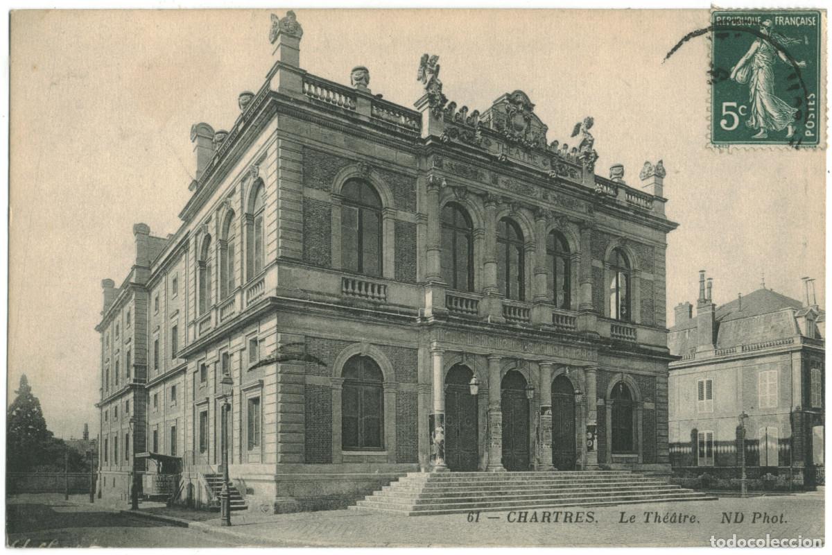 Postales: CHARTRES_Th&eacute;&acirc;tre_L&eacute;vy et Neurdein 77 / Teatros Francia