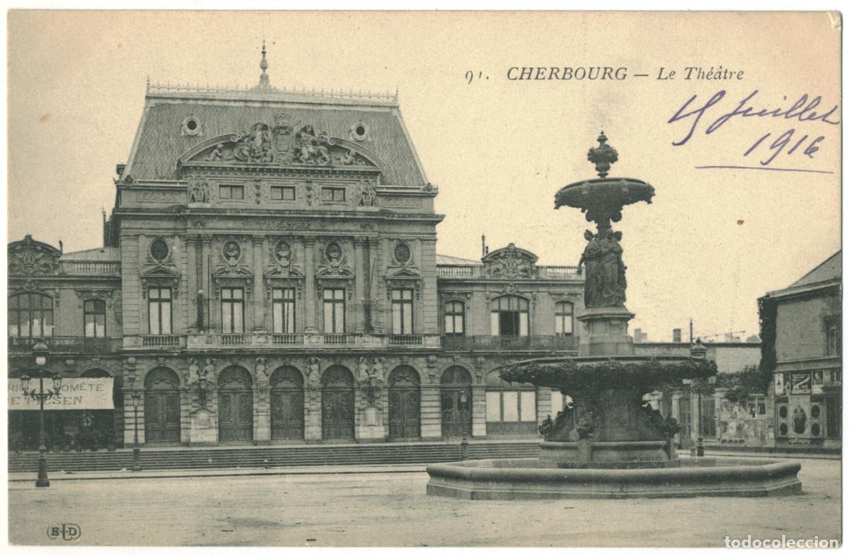 Postales: CHERBOURG_Th&eacute;&acirc;tre_ELD 91 / Teatros Francia