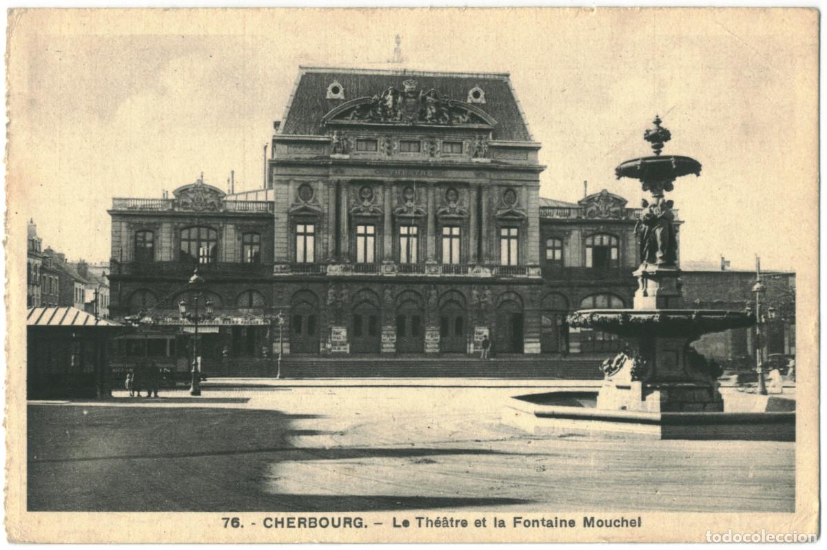 Postales: CHERBOURG_Th&eacute;&acirc;tre_A. Becquemin 76 / Teatros Francia