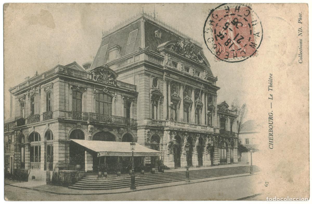 Postales: CHERBOURG_Th&eacute;&acirc;tre_ND 67 / Teatros Francia