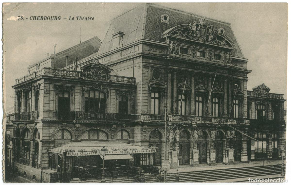 Postales: CHERBOURG_Th&eacute;&acirc;tre_A. Becquemin 75 / Teatros Francia