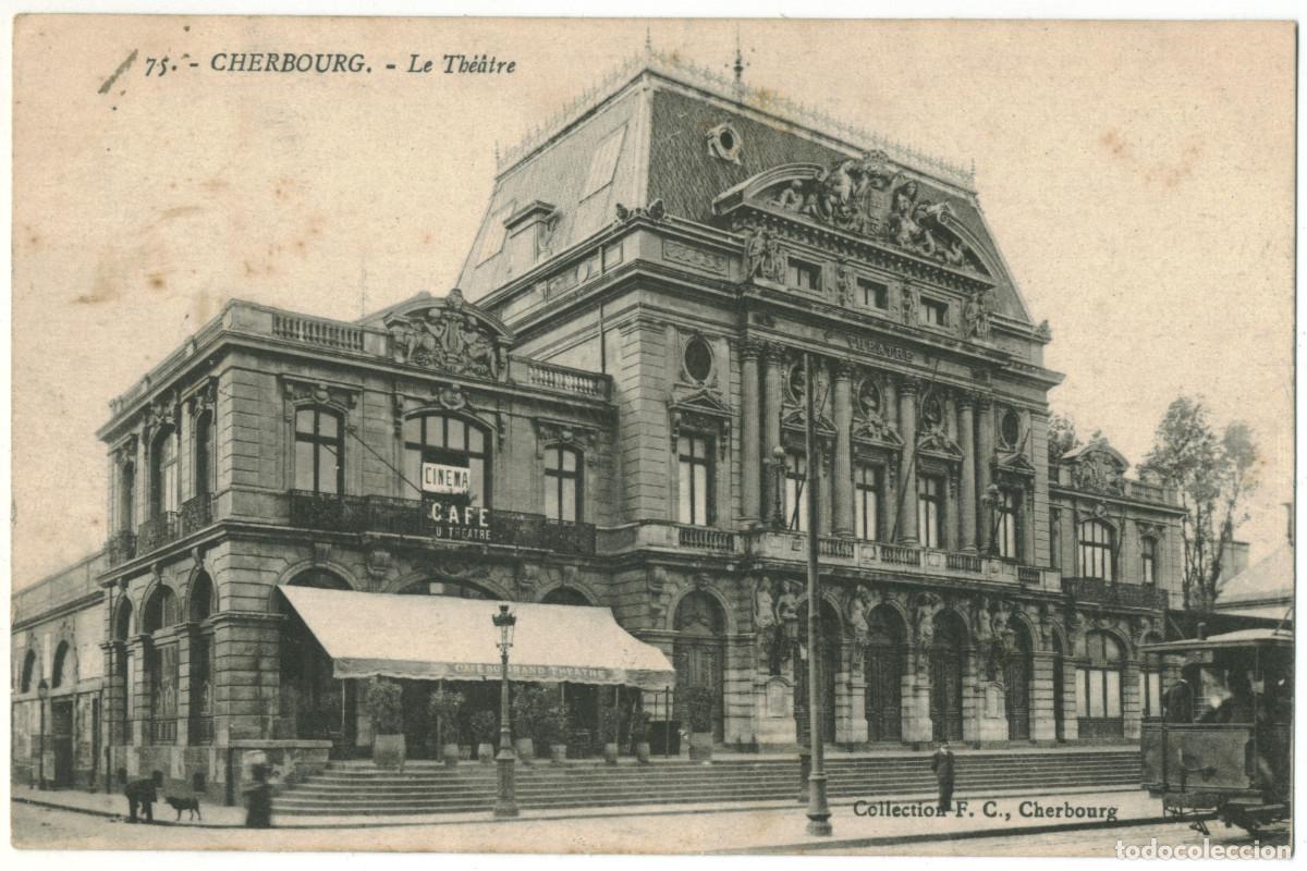 Postales: CHERBOURG_Th&eacute;&acirc;tre_Becquemin 75 / Teatros Francia