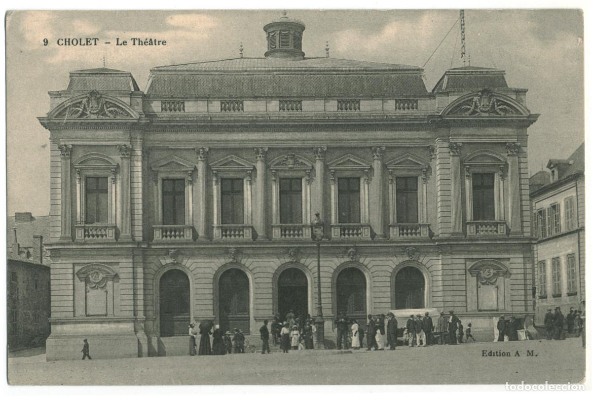 Postales: CHOLET_Th&eacute;&acirc;tre_A. M. 9 / Teatros Francia