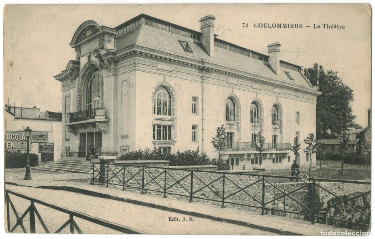 Postales: COULOMMIERS_Th&eacute;&acirc;tre_J.B. 72 / Teatros Francia