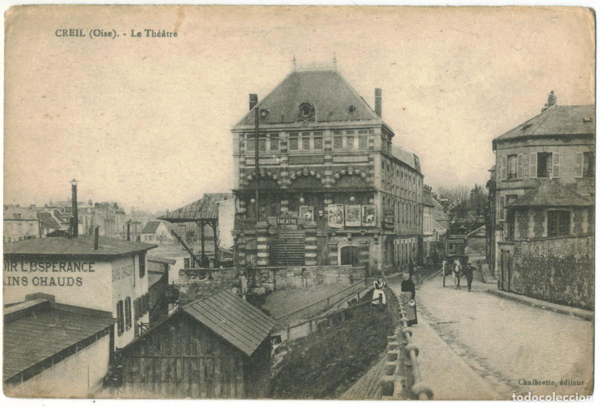 Postales: CREIL_Th&eacute;&acirc;tre_Chalbrette / Teatros Francia
