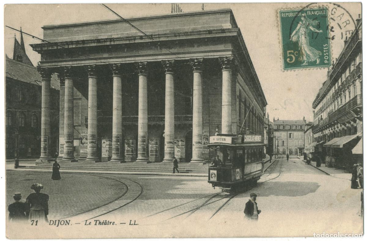 Postales: DIJON_Th&eacute;&acirc;tre_LL. 71 / Teatros Francia