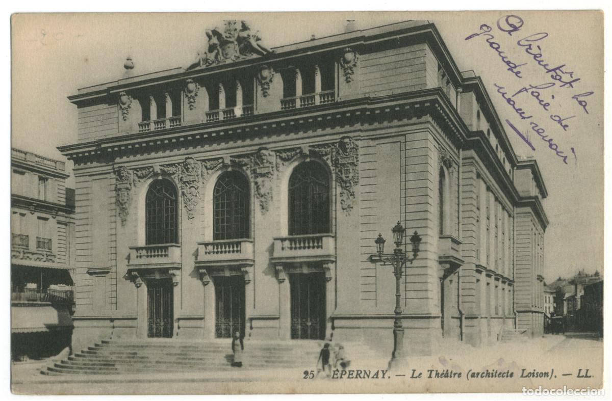 Postales: &Eacute;PERNAY_Th&eacute;&acirc;tre_LL. 25 / Teatros Francia