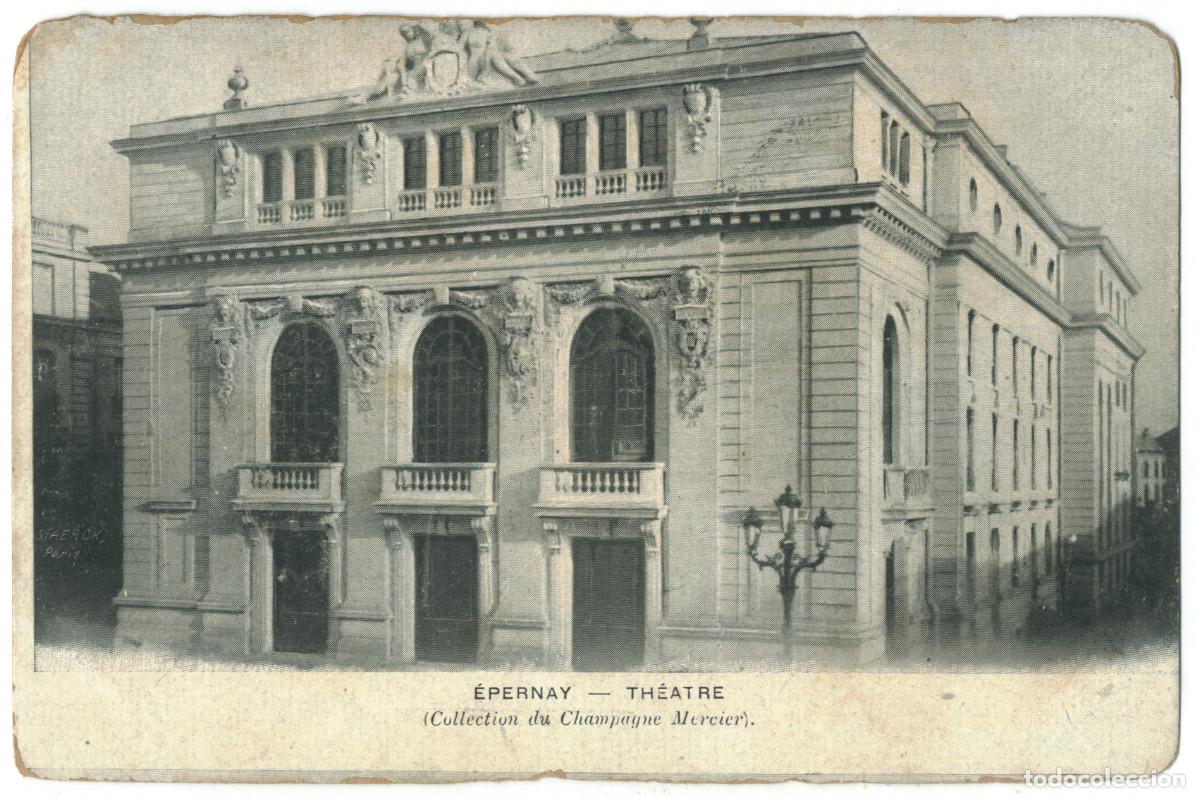 Postales: &Eacute;PERNAY_Th&eacute;&acirc;tre_Champagne Mercier / Teatros Francia