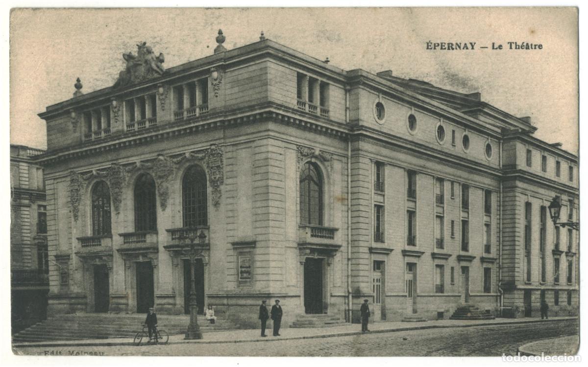 Postales: &Eacute;PERNAY_Th&eacute;&acirc;tre_Moineau / Teatros Francia