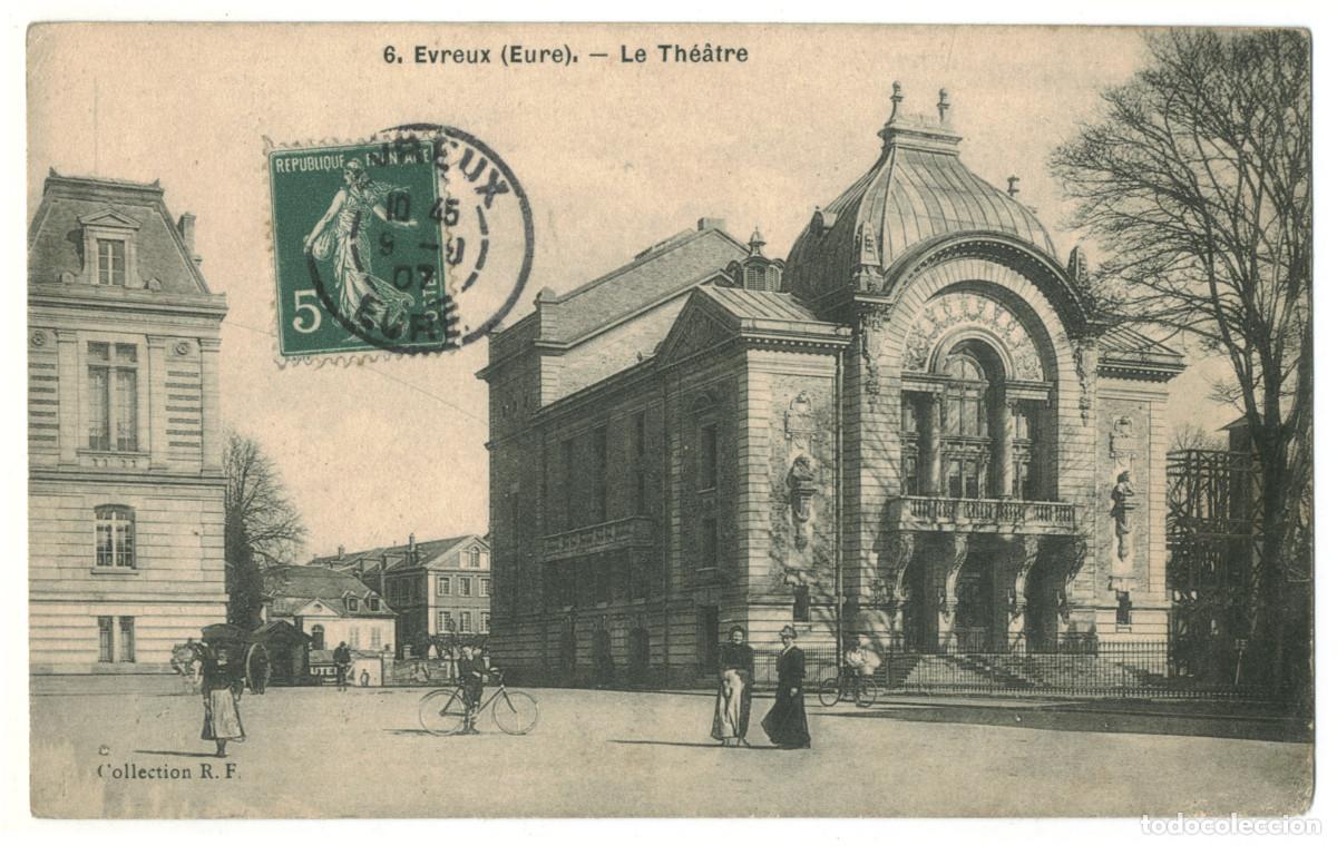 Postales: &Eacute;VREUX_Th&eacute;&acirc;tre_R. F. 6 / Teatros Francia