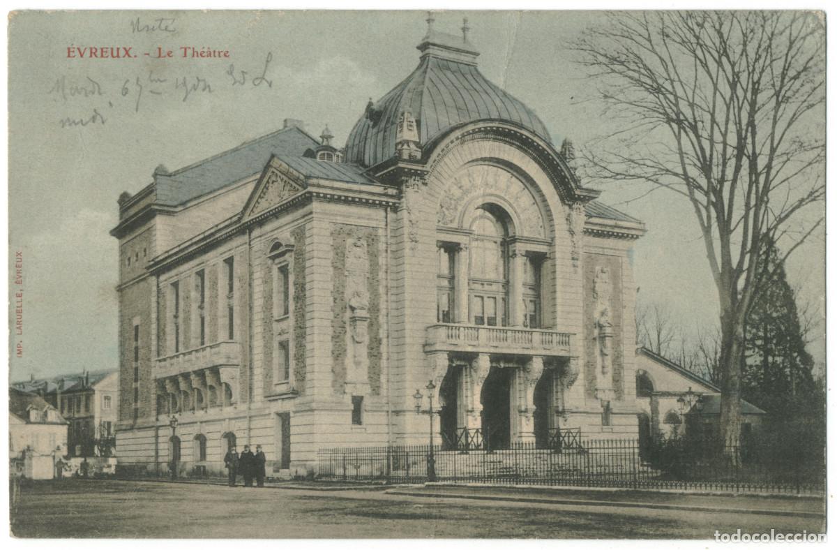 Postales: &Eacute;VREUX_Th&eacute;&acirc;tre_Laruelle / Teatros Francia