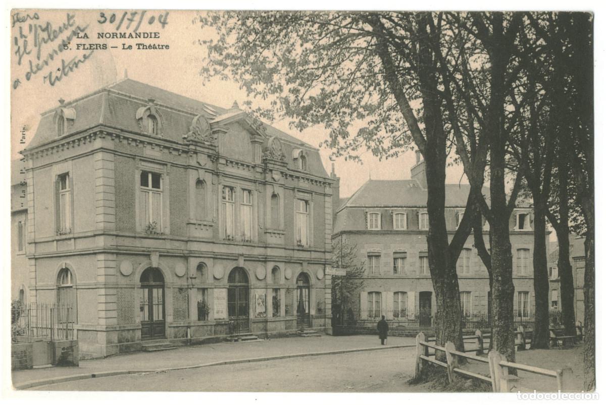 Postais: FLERS_Th&eacute;&acirc;tre_C.P.A. 5 / Teatros Francia