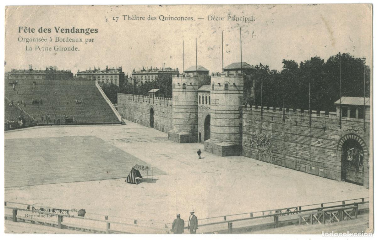 Postais: BORDEAUX_F&ecirc;te des Vendages et Th&eacute;&acirc;tre des Quiconces_Bacchus Triomphant_Ch. Chambon / Teatros Francia